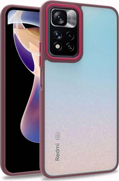 Poco M4 Pro 5G Şık Görünümlü Ve Arkası Şeffaf Flora Premium Kılıf