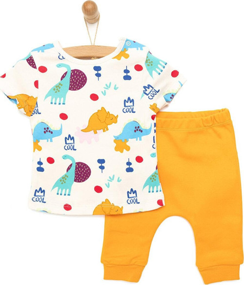 HelloBaby Yenidoğan Tshirt-Patiksiz Alt Erkek Bebek