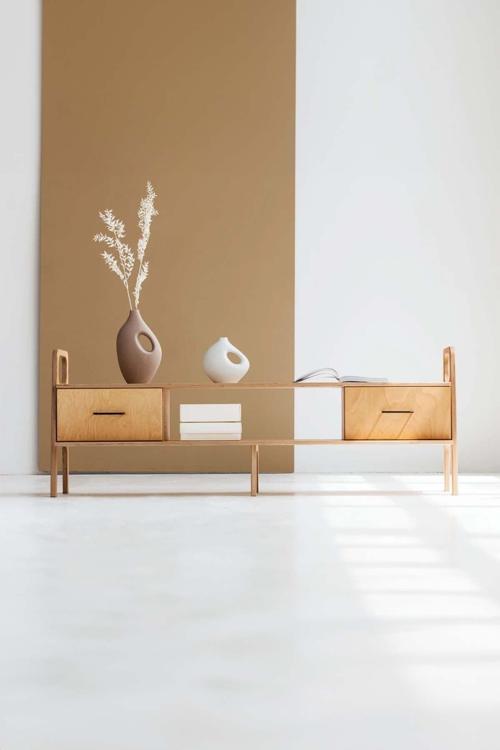 Madera Masif Ahşap, Dolap Ve Konsol, 170X40, Natural Renk, Cpt4714-170