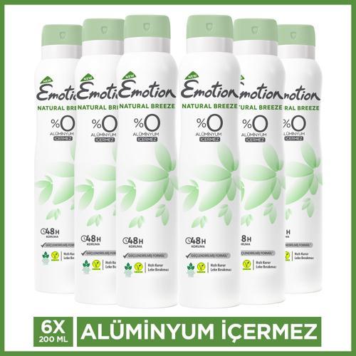 Natural Breeze Kadın Deodorant 6x200 ml