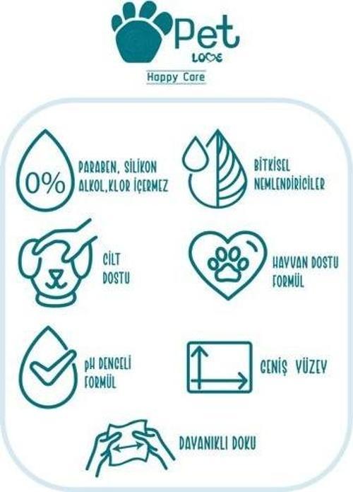 Evcil Hayvan Temizleme Mendili 3X60 Adet 100% Doğal Argan Yağlı