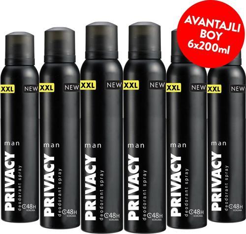Man Erkek Deodorant 6x200 Ml