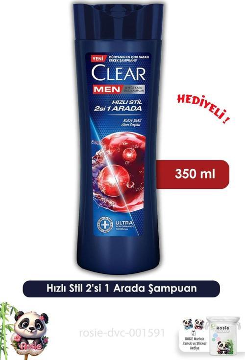 Men Hızlı Stil 2'si 1 Arada Şampuan 350 ml  ve ROSIE