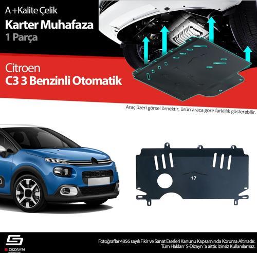 Citroen C3 Benzin Otomatik Çelik Karter Muhafaza Koruma 2017 Üzeri A+ Kalite
