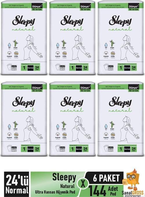 Natural Ultra Hassas Hijyenik Ped 24'lü Normal X 6 Paket