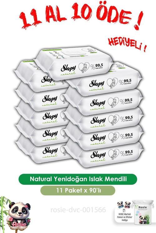 11 AL 10 ÖDE Natural Yenidoğan Islak Mendili 90 Adet ve ROSIE