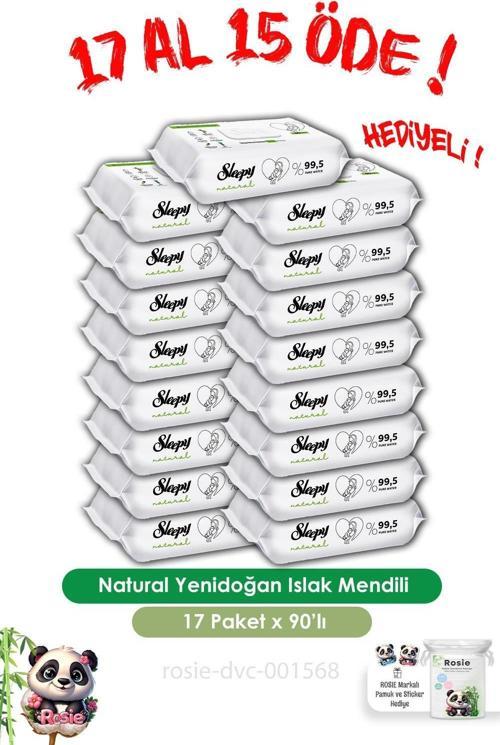 17 AL 15 ÖDE Natural Yenidoğan Islak Mendili 90 Adet ve ROSIE