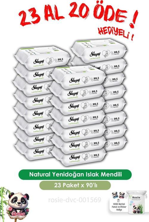 23 AL 20 ÖDE Natural Yenidoğan Islak Mendili 90 Adet ve ROSIE