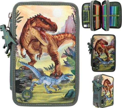 Dino World Action LED 3 Katlı İçi Dolu Kalem Çantası 411772