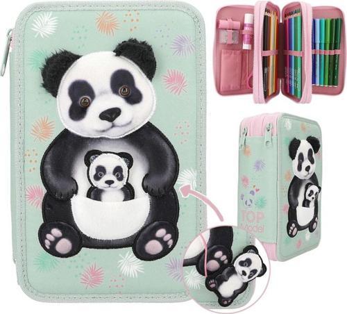 Panda 3 Katlı İçi Dolu Kalem Çantası 412786