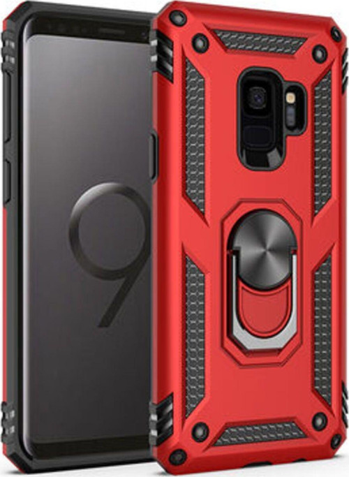 Samsung Galaxy S9 Çift Katmanlı Ve Yüzüklü Tam Koruma Vega Premium Kılıf