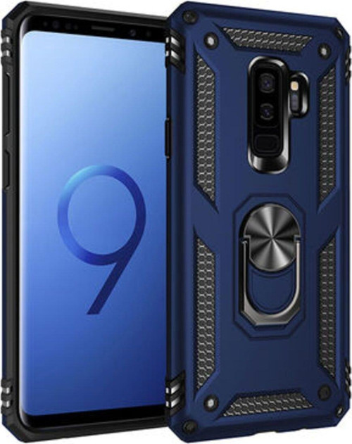 Samsung Galaxy S9 Plus Çift Katmanlı Ve Yüzüklü Tam Koruma Vega Premium Kılıf