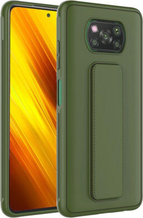 Poco X3 Kılıf Şık Ve Stantlı Qstand Premium Kapak
