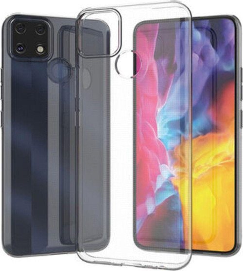 Realme C25 Kamera Korumalı Şeffaf Sheer Premium Silikon Kılıf