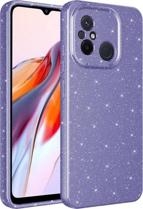 Redmi 12C Kılıf Kamera Korumalı Simli Lüks Koton Kapak
