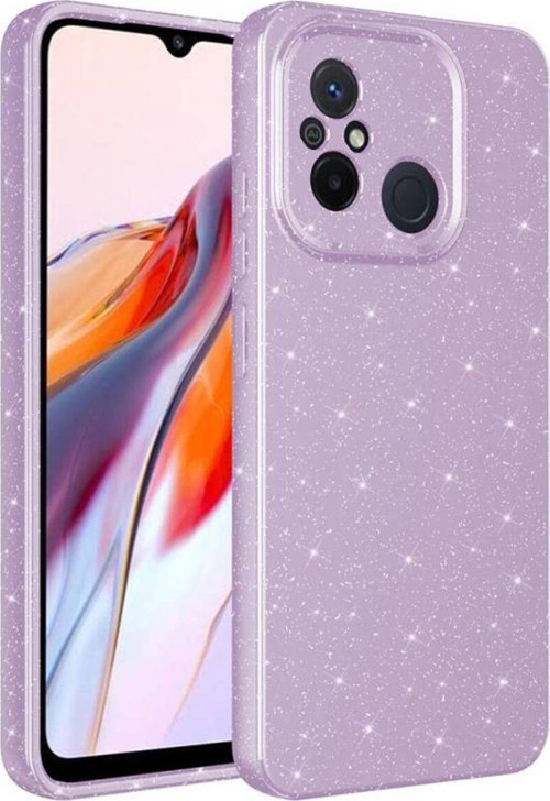 Redmi 12C Kılıf Kamera Korumalı Simli Lüks Koton Kapak
