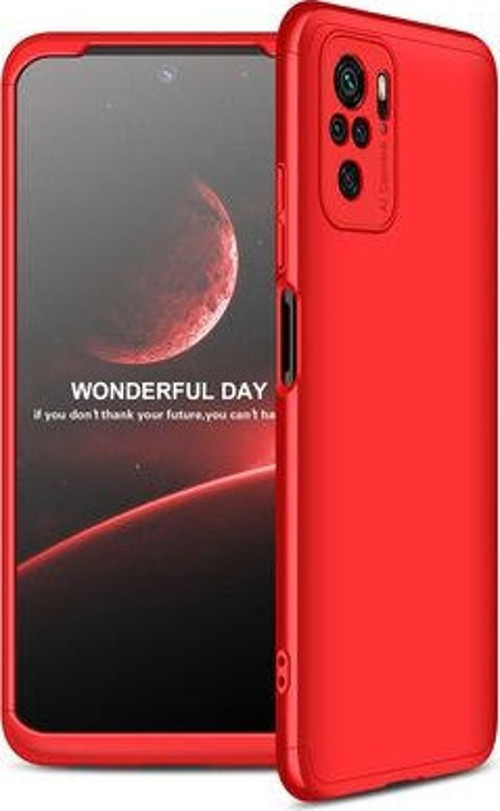 Redmi Note 10S 3 Parçalı Tam Koruma Şık Astrea Premium Sert Kılıf