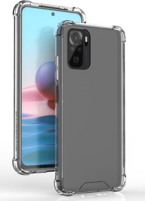 Redmi Note 10S Köşe Korumalı Şeffaf Jelly Premium Silikon Kılıf