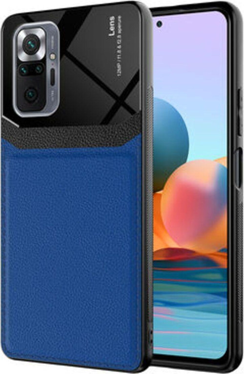 Redmi Note 10 Pro Şık Deri Görünümlü Sert Pc Emiks Premium Kılıf