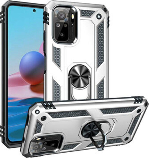 Redmi Note 10 Çift Katmanlı Ve Yüzüklü Tam Koruma Vega Premium Kılıf
