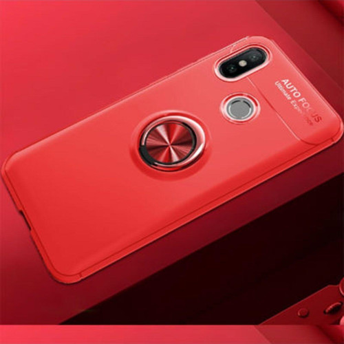 Redmi Note 7 Ultra Koruma Sağlayan Stant Özellikli Yüzüklü Ravel Silikon Kılıf