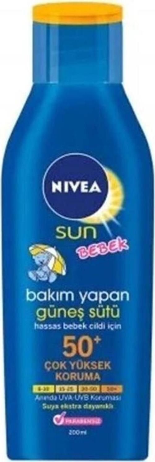 Sun Spf 50+ Koruma Bakım Bebek Güneş Losyonu Hassas Cilt Güneş Kremi 200ml Çok Yüksek Koruma