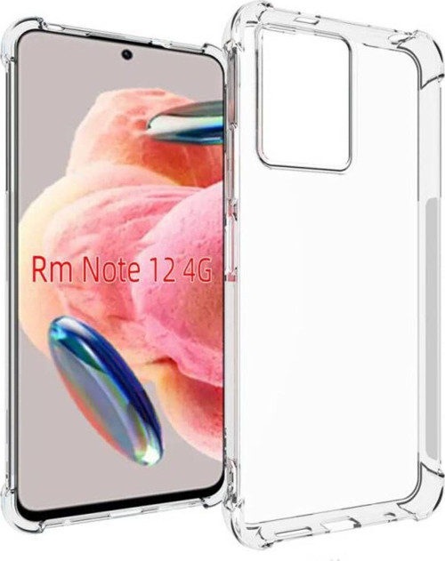 Redmi Note 12 4G Köşe Korumalı Şeffaf Jelly Premium Silikon Kılıf