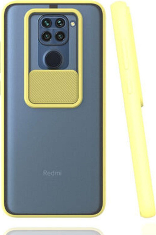 Redmi Note 9 Kamera Koruma Sürgülü Şık Pena Silikon Kılıf