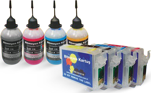 T1621-1624 UYUMLU Kolay Dolan Kartuşlar ve Photoink Mürekkepli Set - WF-2010W/ WF-2510WF/ WF-2