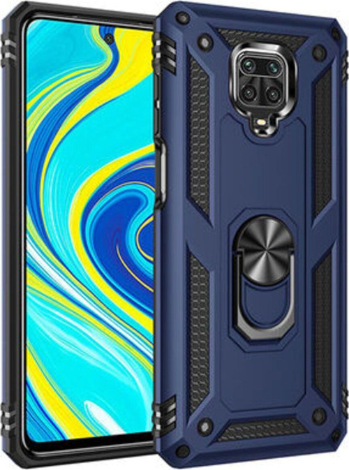 Redmi Note 9 Pro Çift Katmanlı Ve Yüzüklü Tam Koruma Vega Premium Kılıf