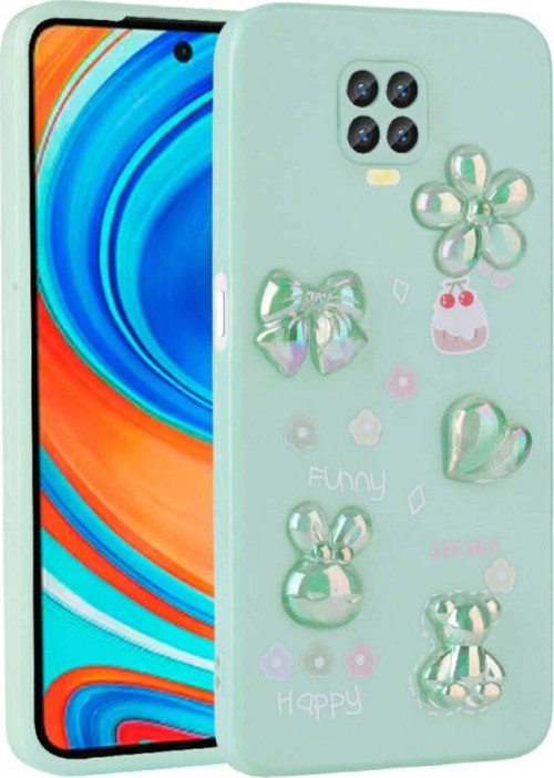 Redmi Note 9S Kılıf Kabartma Figürlü Parlak Toys Silikon Kapak