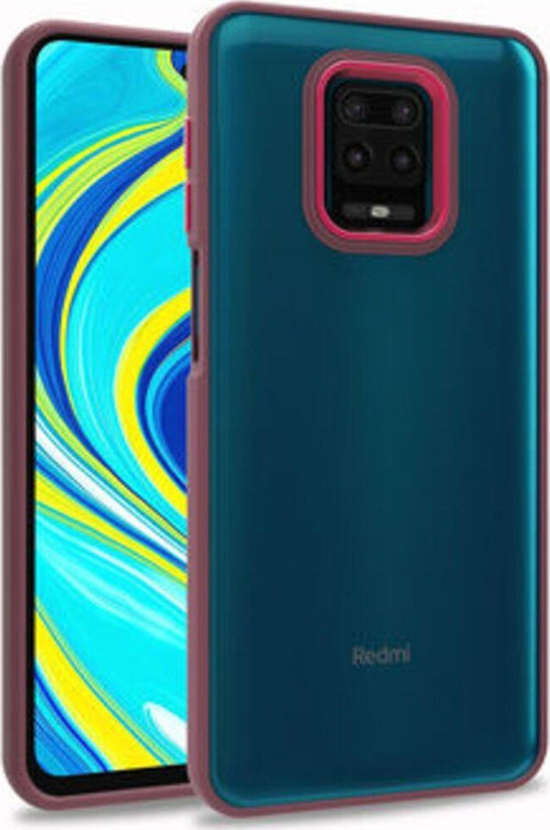 Redmi Note 9S Şık Görünümlü Ve Arkası Şeffaf Flora Premium Kılıf