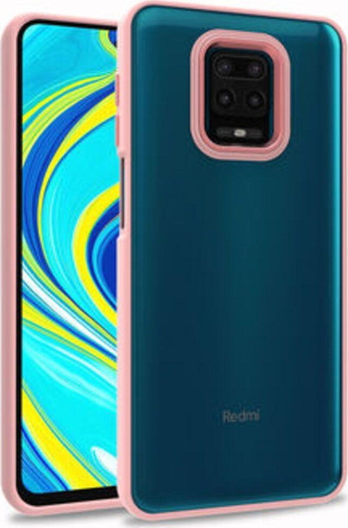 Redmi Note 9S Şık Görünümlü Ve Arkası Şeffaf Flora Premium Kılıf