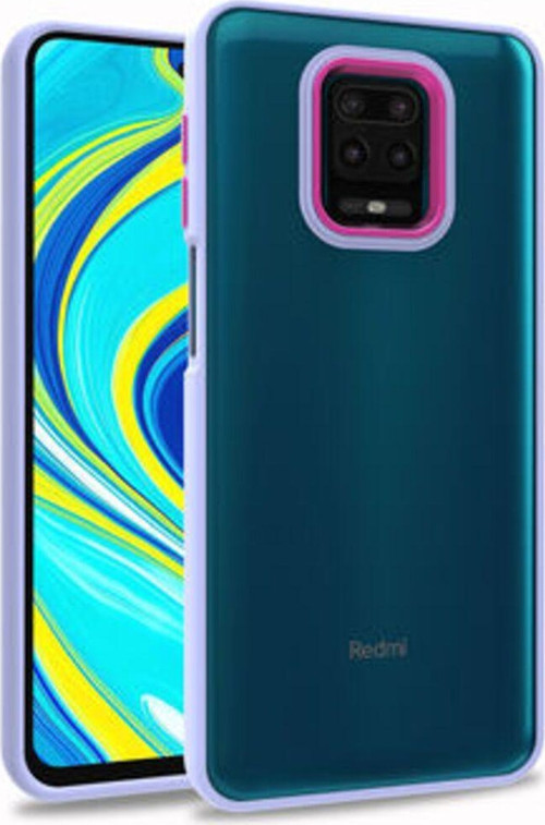 Redmi Note 9S Şık Görünümlü Ve Arkası Şeffaf Flora Premium Kılıf