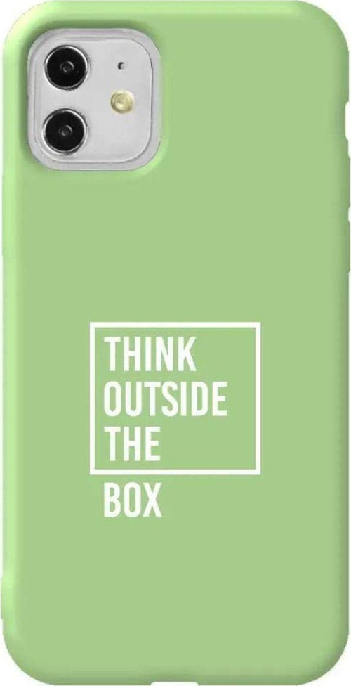 iPhone 11 Açık Yeşil Renkli Silikon Telefon Kılıfı - Outside Box 2