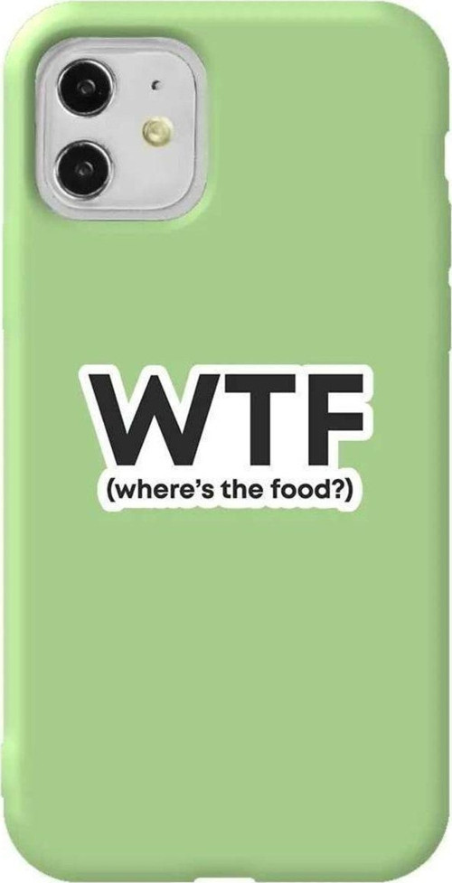 iPhone 11 Açık Yeşil Renkli Silikon Telefon Kılıfı - Wtf