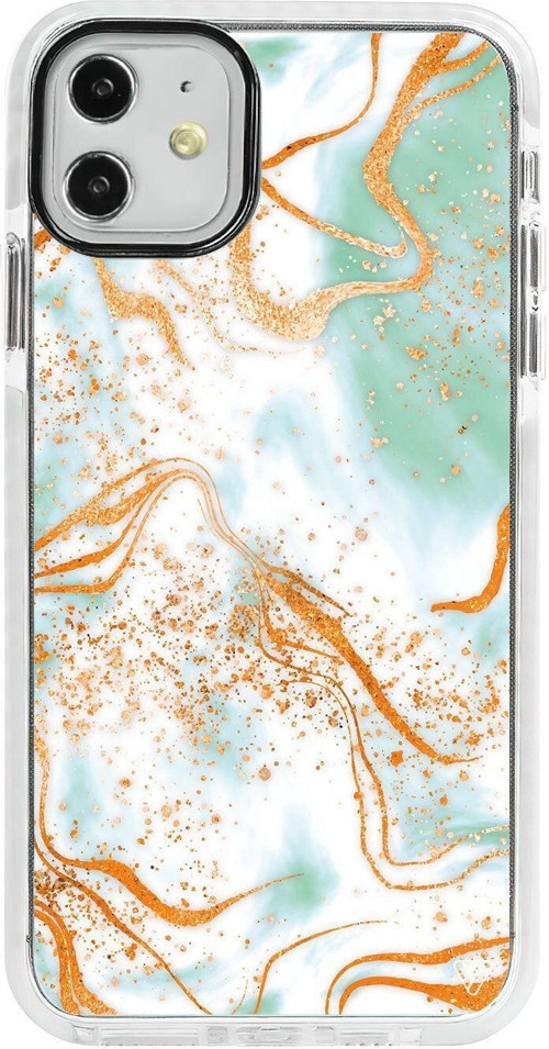 iPhone 11 Beyaz Impact Turkuaz Premium Telefon Kılıfı