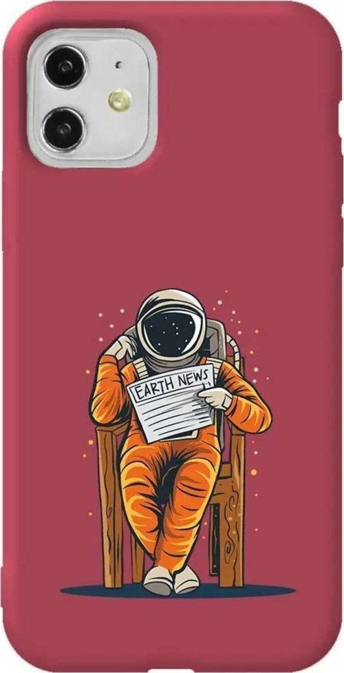 iPhone 11 Bordo Renkli Silikon Telefon Kılıfı - Earth News