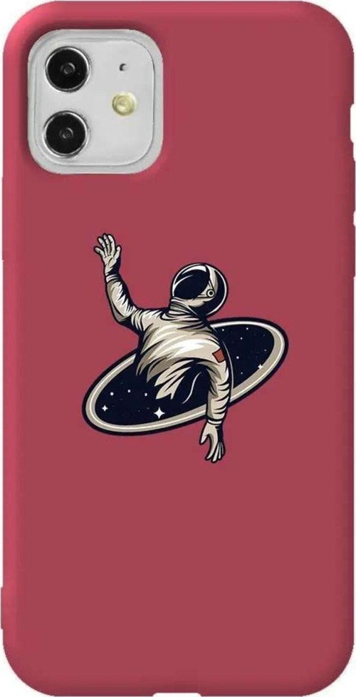 iPhone 11 Bordo Renkli Silikon Telefon Kılıfı - Karadelik