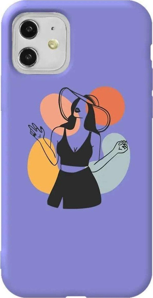 iPhone 11 Lila Renkli Silikon Telefon Kılıfı - Isabella 2