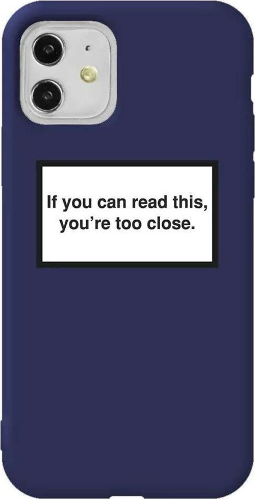 iPhone 11 Lacivert Renkli Silikon Telefon Kılıfı - Too Close