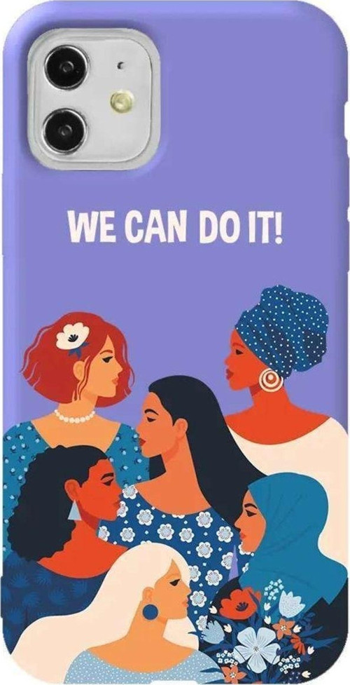 iPhone 11 Lila Renkli Silikon Telefon Kılıfı - We Can Do It! 2