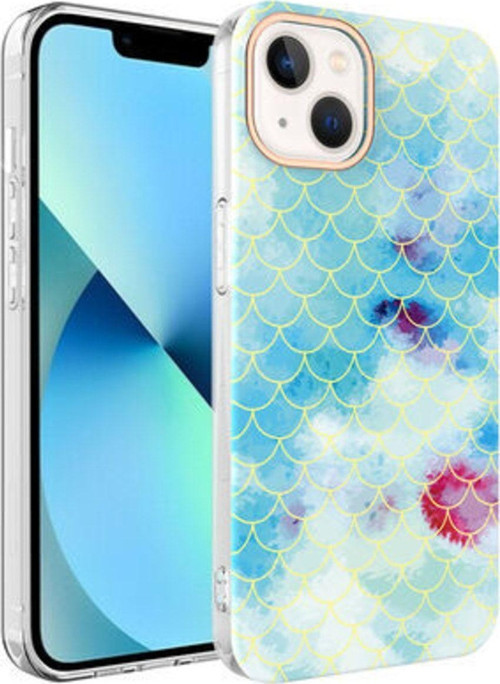 Iphone 13 Şık Desenli Bella Premium Silikon Kılıf