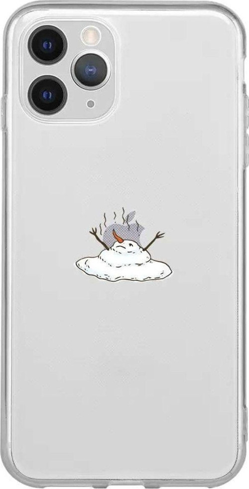 İphone 11 Pro Uyumlu Telefon Kılıfı - Melting Snowman