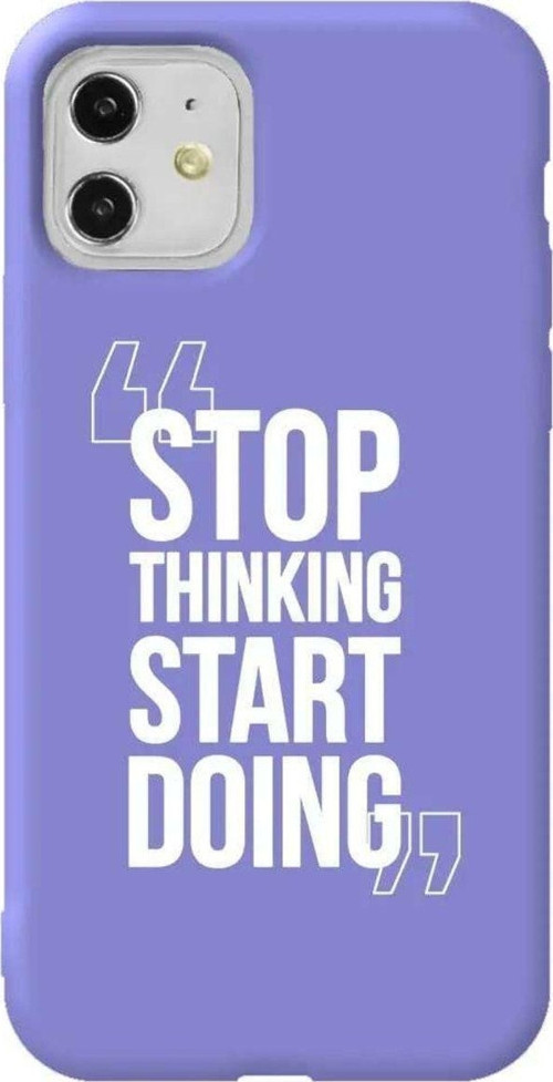 iPhone 11 Lila Renkli Silikon Telefon Kılıfı - Start Doing