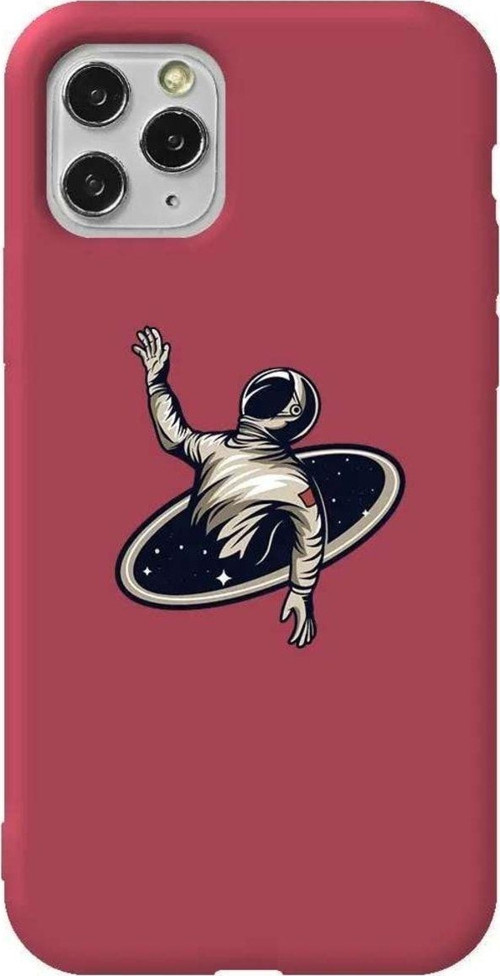 İphone 11 Pro Bordo Renkli Silikon Telefon Kılıfı - Karadelik