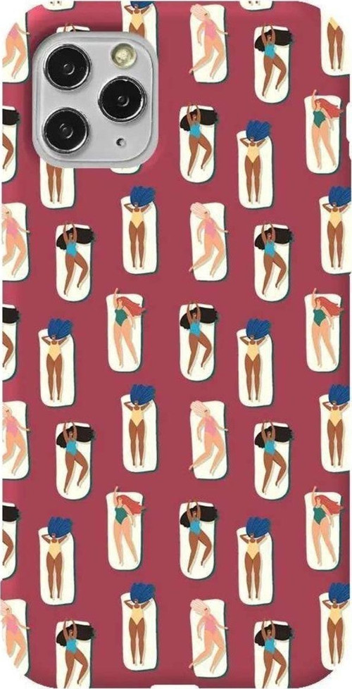 İphone 11 Pro Bordo Renkli Silikon Telefon Kılıfı - Summer Vibes 2