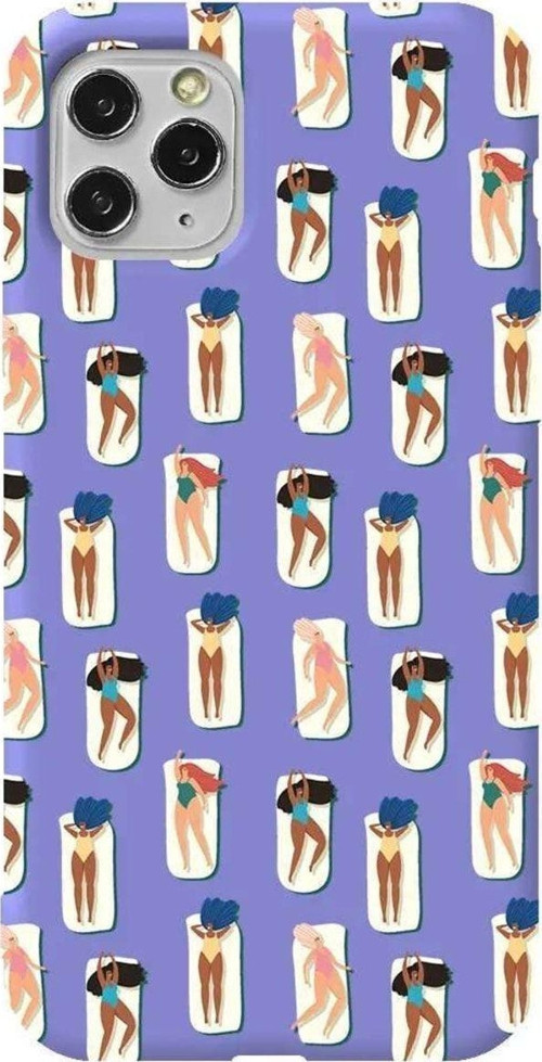 İphone 11 Pro Lila Renkli Silikon Telefon Kılıfı - Summer Vibes 2