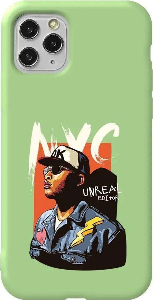 İphone 11 Pro Max Açik Yesil Renkli Silikon Telefon Kılıfı - Nyc