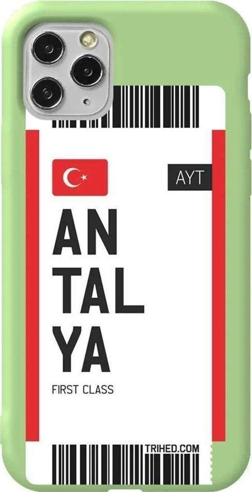 İphone 11 Pro Max Açik Yesil Renkli Silikon Telefon Kılıfı - Antalya Bileti